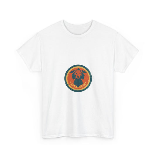 Long Dog Lodge Tee — Vintage Dachshund Badge