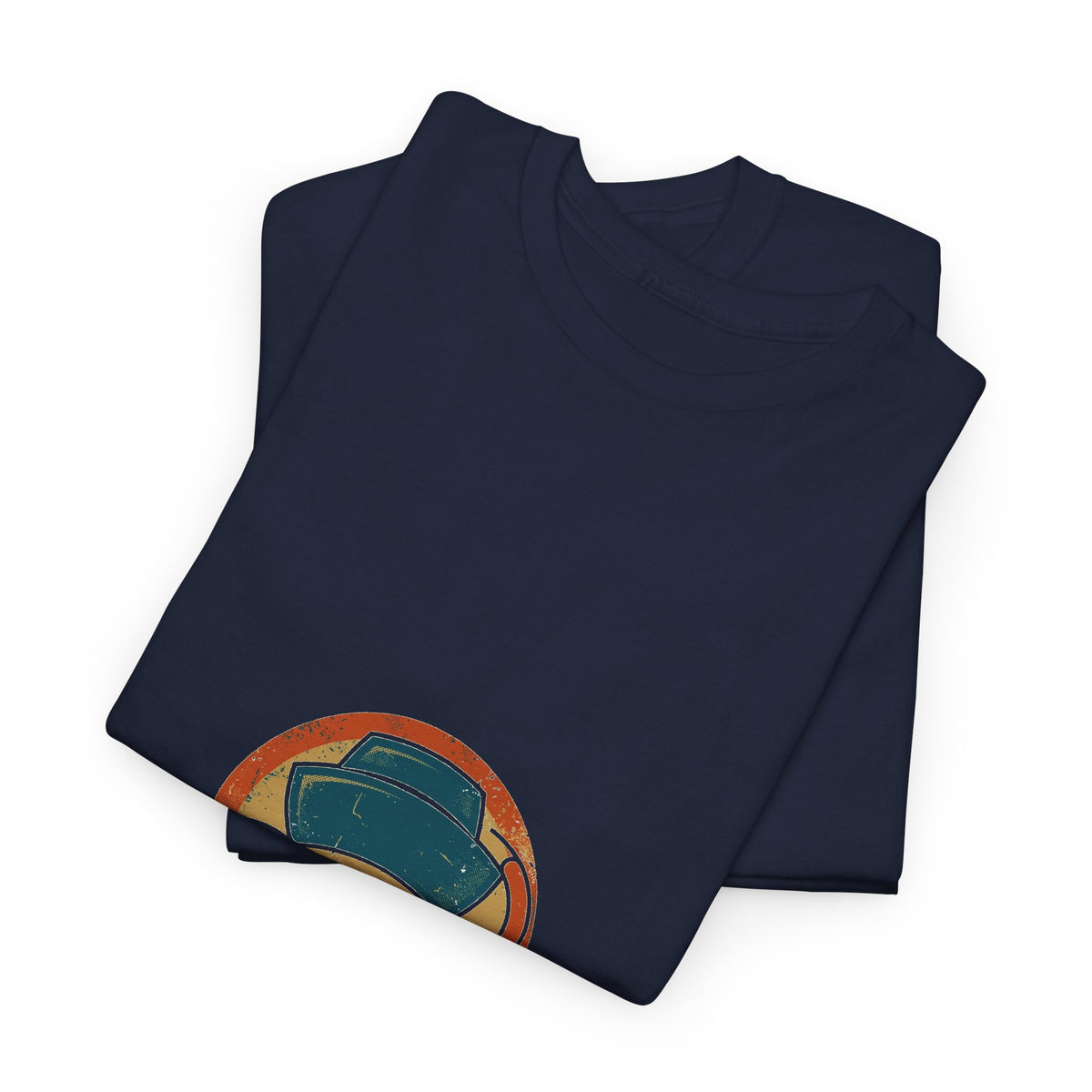 Night Shift Hero Tee — Vintage Nurse Badge