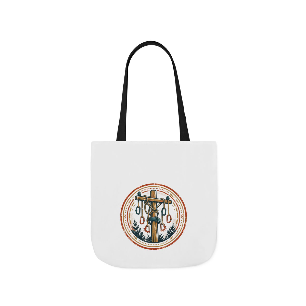 High Voltage Tote — Vintage Lineman Badge
