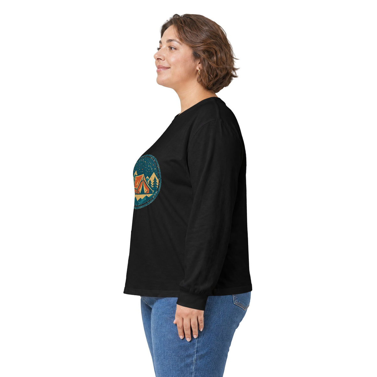 Campfire Tales Long Sleeve — Vintage Camping Badge
