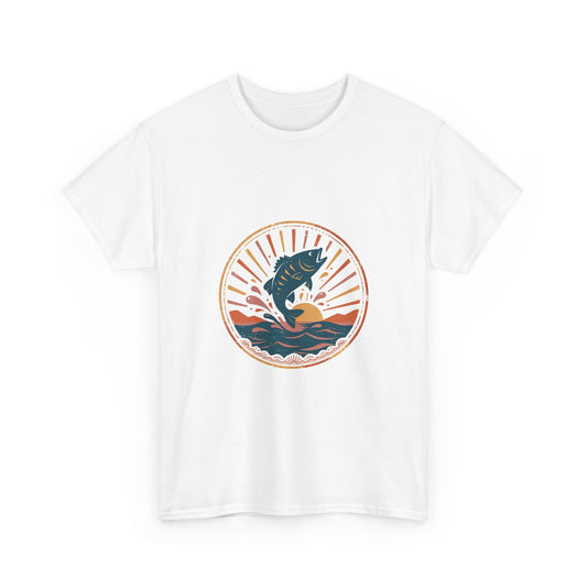 Sunset Bass Tee — Vintage Outdoor Badge