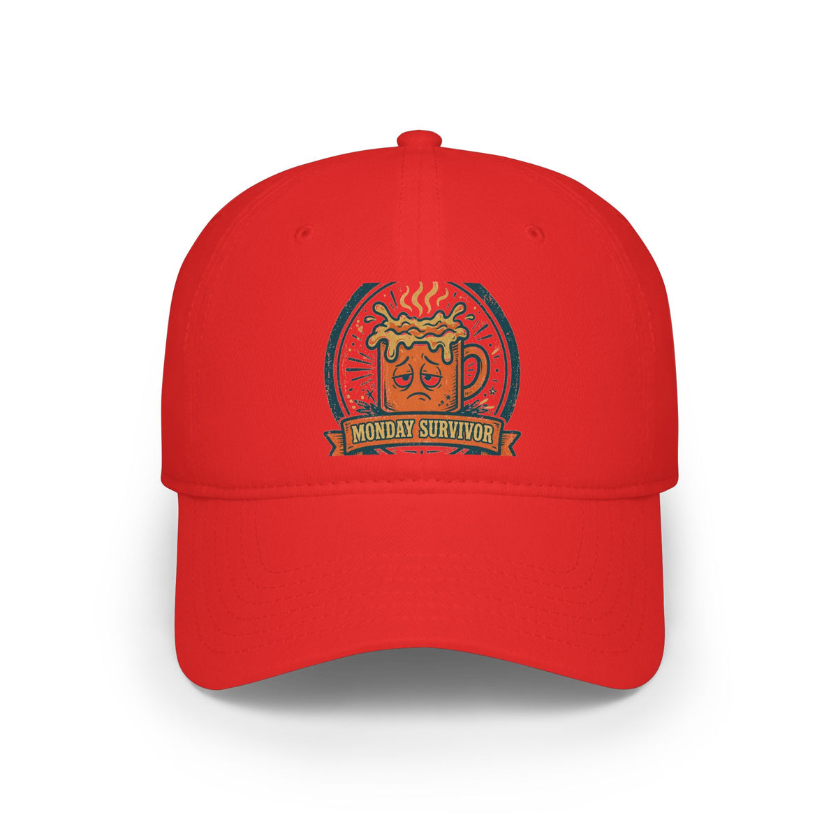 Monday Survivor Cap — Funny Office Badge