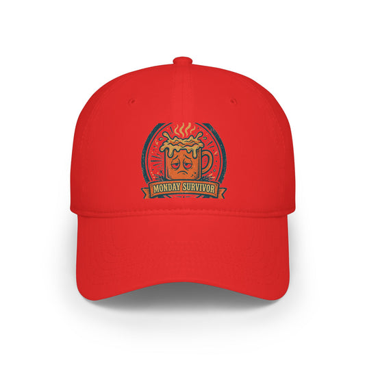 Monday Survivor Cap — Funny Office Badge
