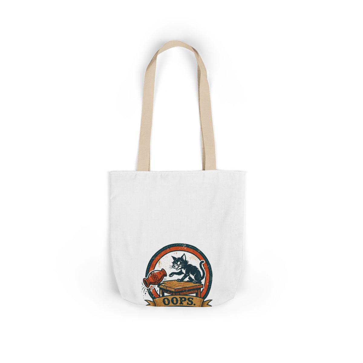 Oops. Pet Hair Tote — Funny Pet Badge