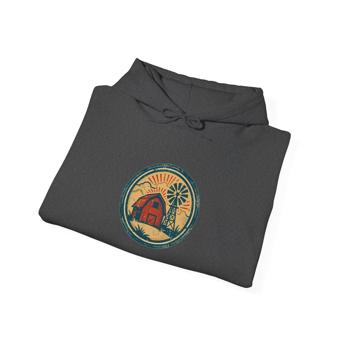 Rooted & Rising Hoodie — Vintage Homestead Badge