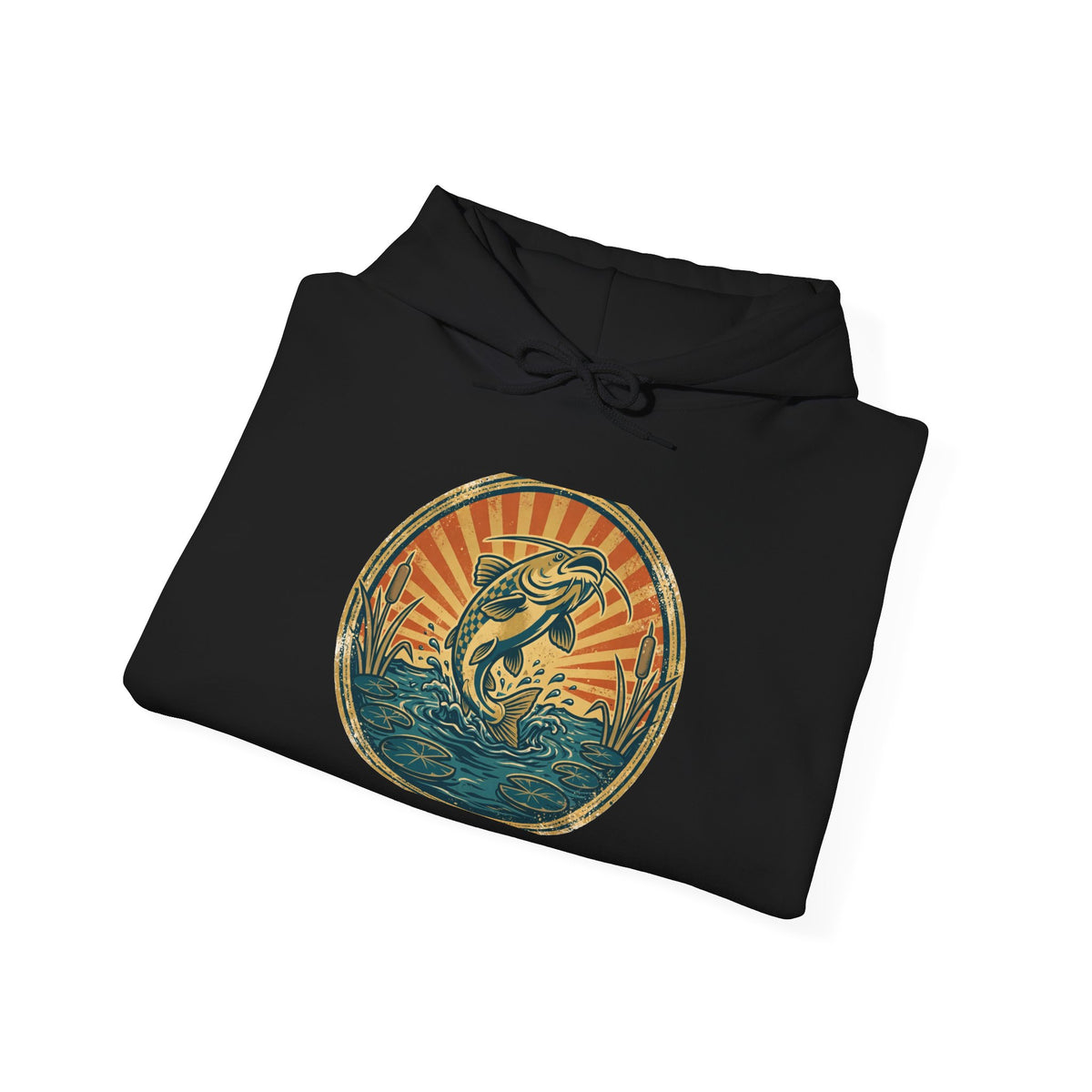 Whiskerfish Hoodie — Vintage Catfish Badge