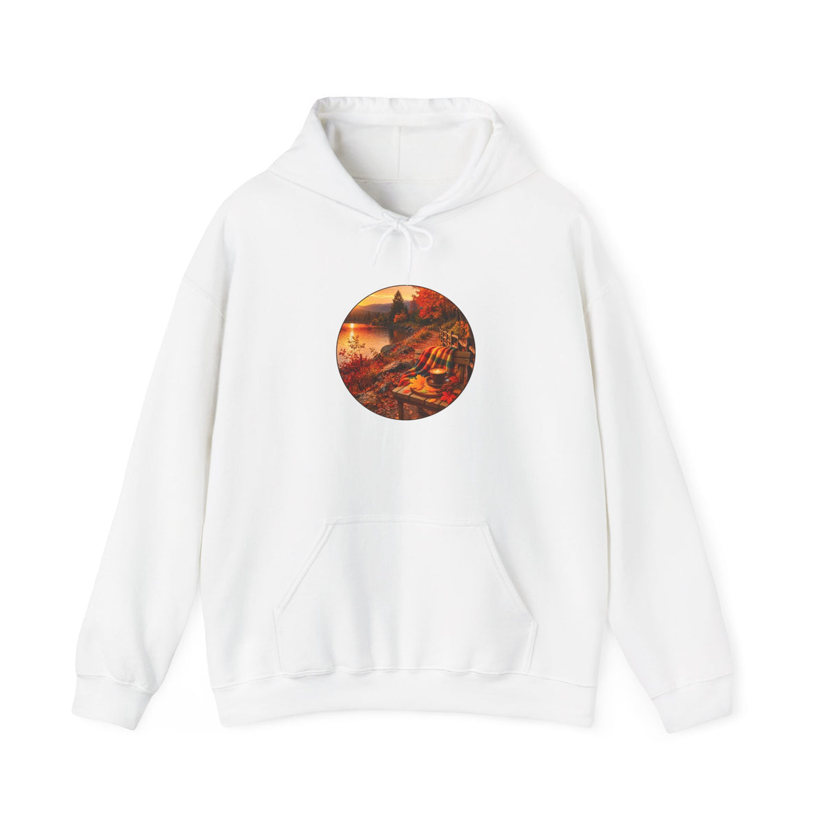 Autumn Cabin Hoodie — Cozy Fall Scenic Sweatshirt