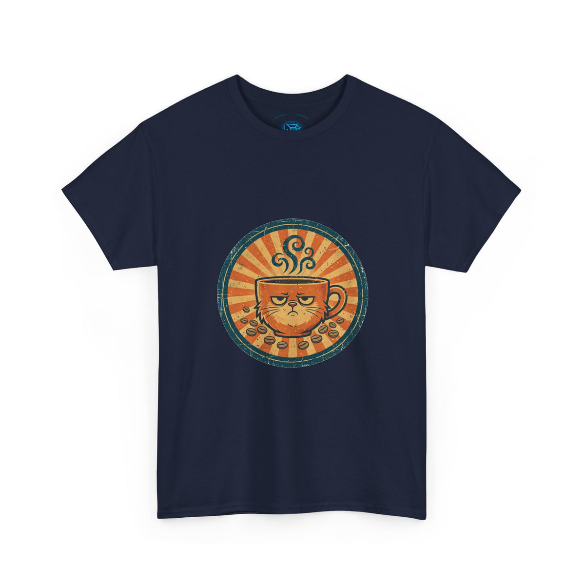 Decaf? Never Heard of Her Tee — Funny Coffee Badge