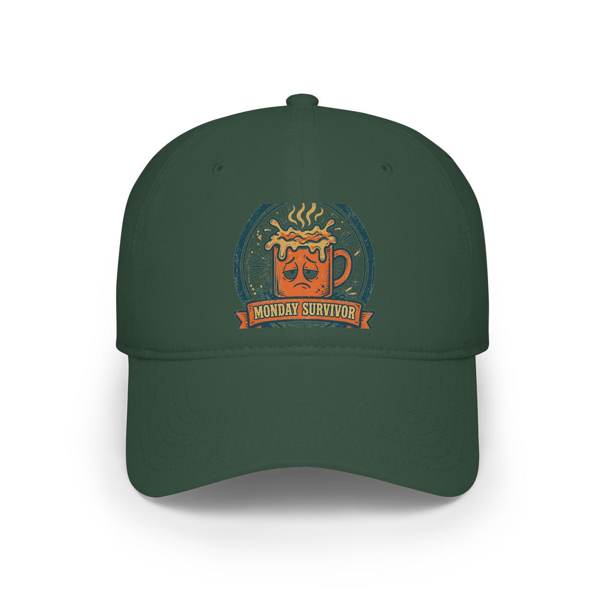 Monday Survivor Cap — Funny Office Badge