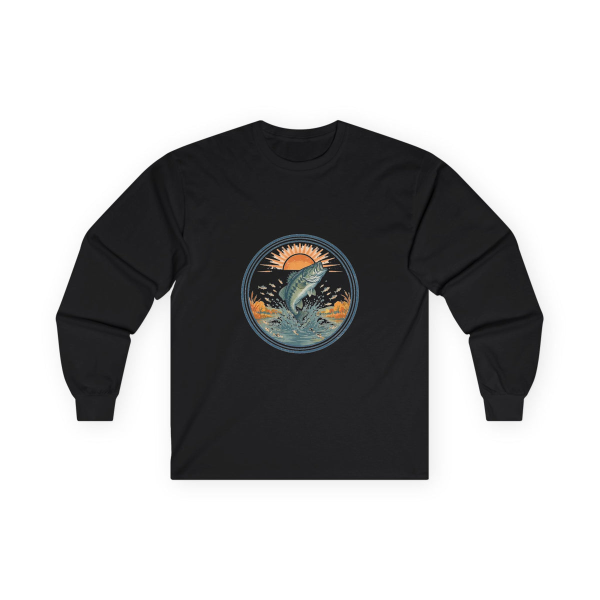Fall Bass Frenzy Long Sleeve Tee — Vintage Outdoor Badge