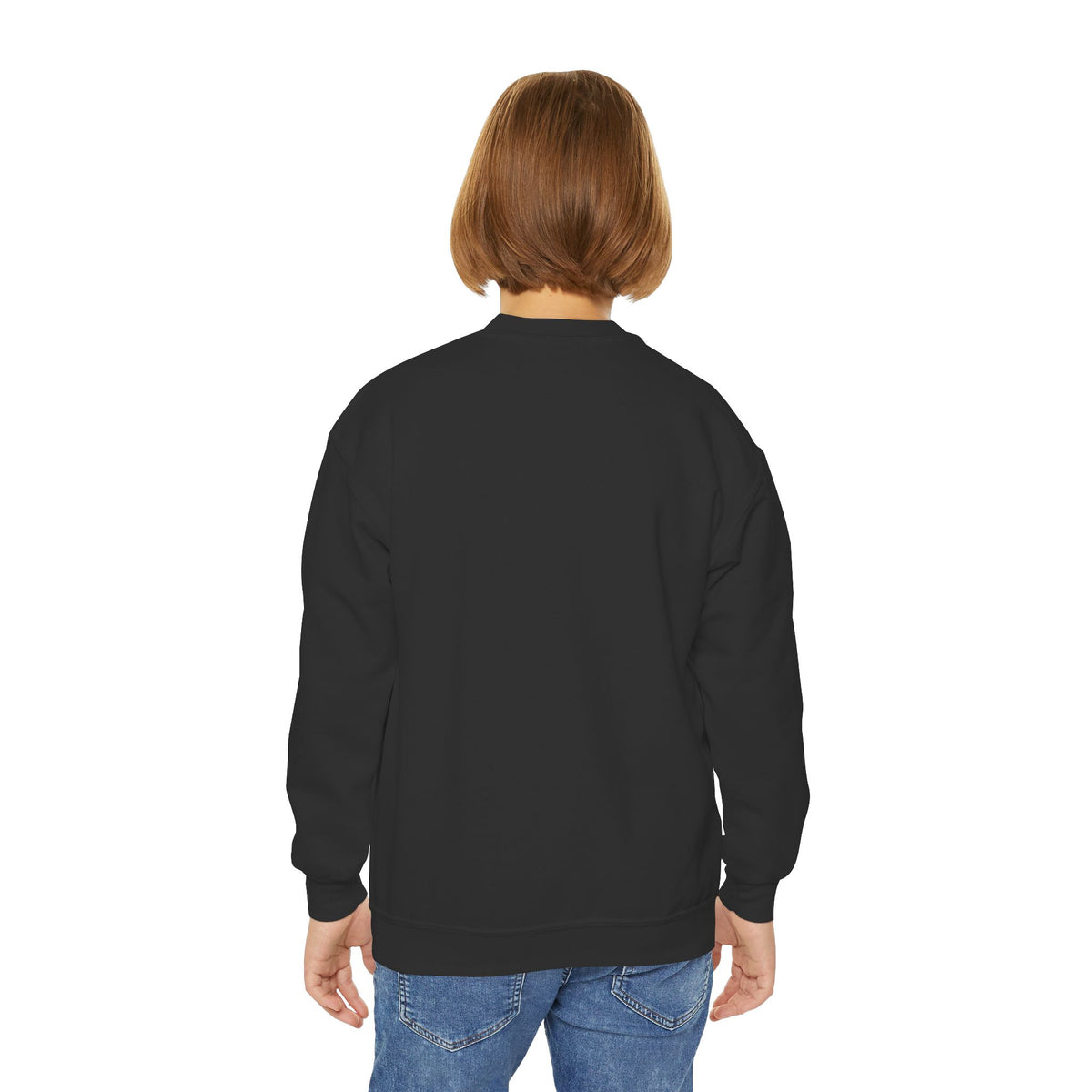 Youth Fishing Crewneck Sweatshirt – Retro Bass Jump Design