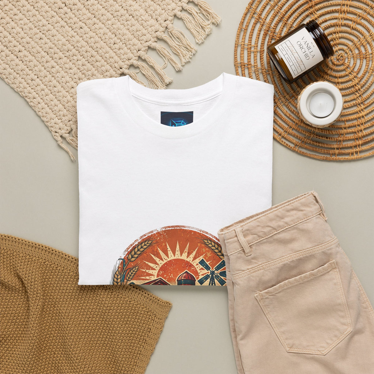 Field & Furrow Tee — Vintage Farmer Badge