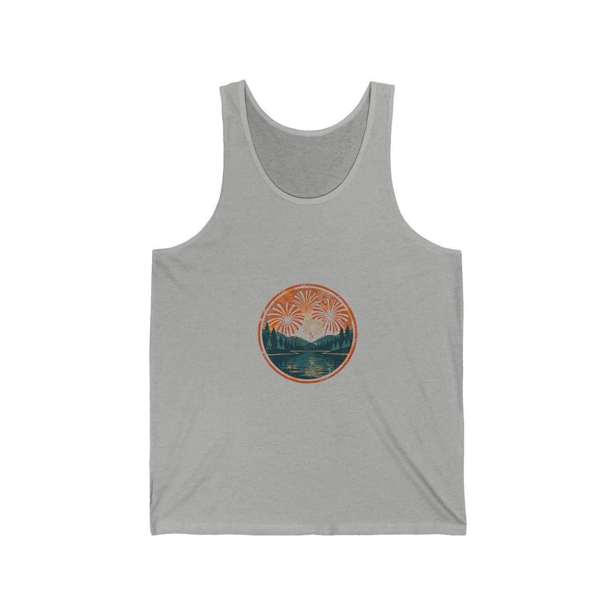Liberty Blaze Tank — Vintage July 4th Badge