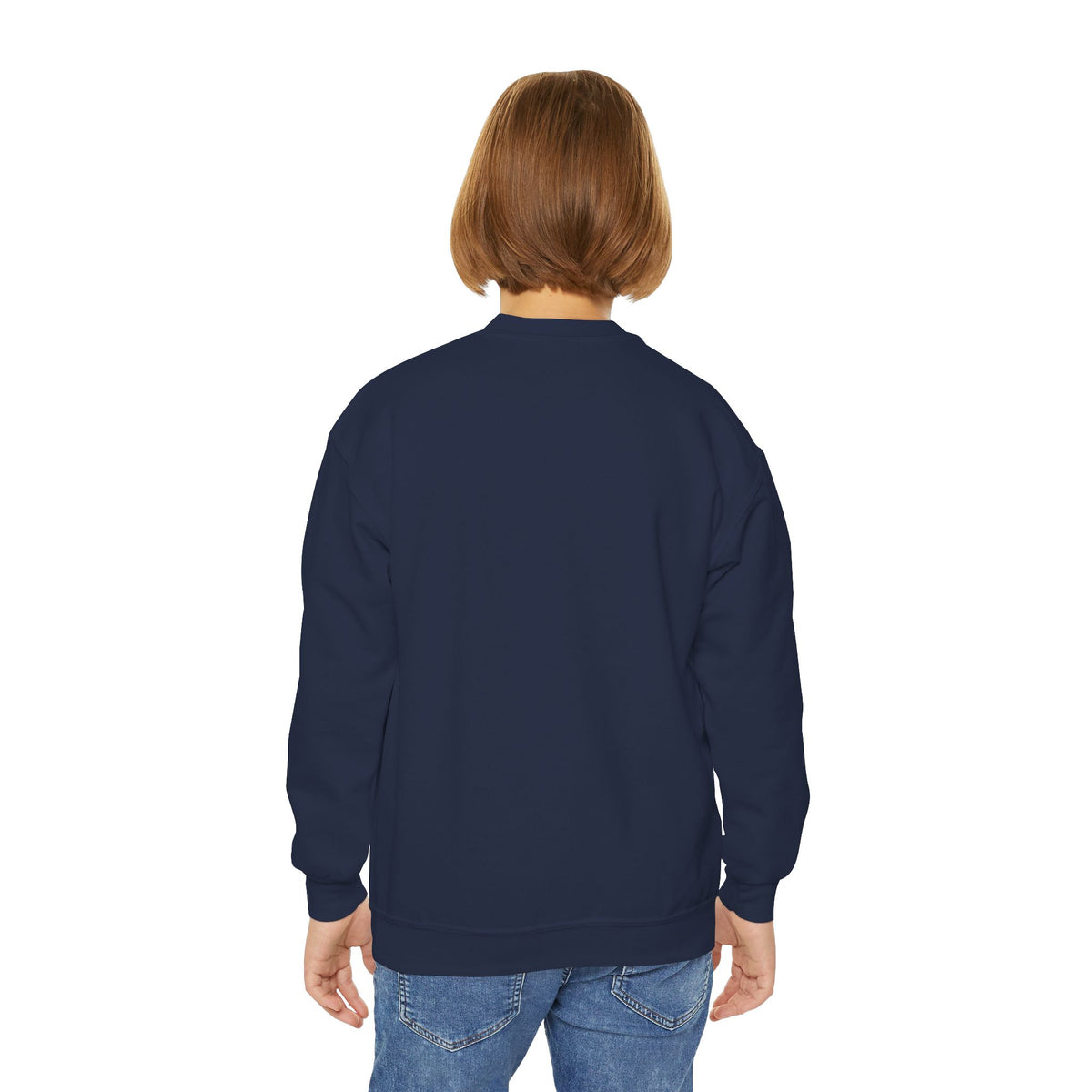 Youth Fishing Crewneck Sweatshirt – Retro Bass Jump Design