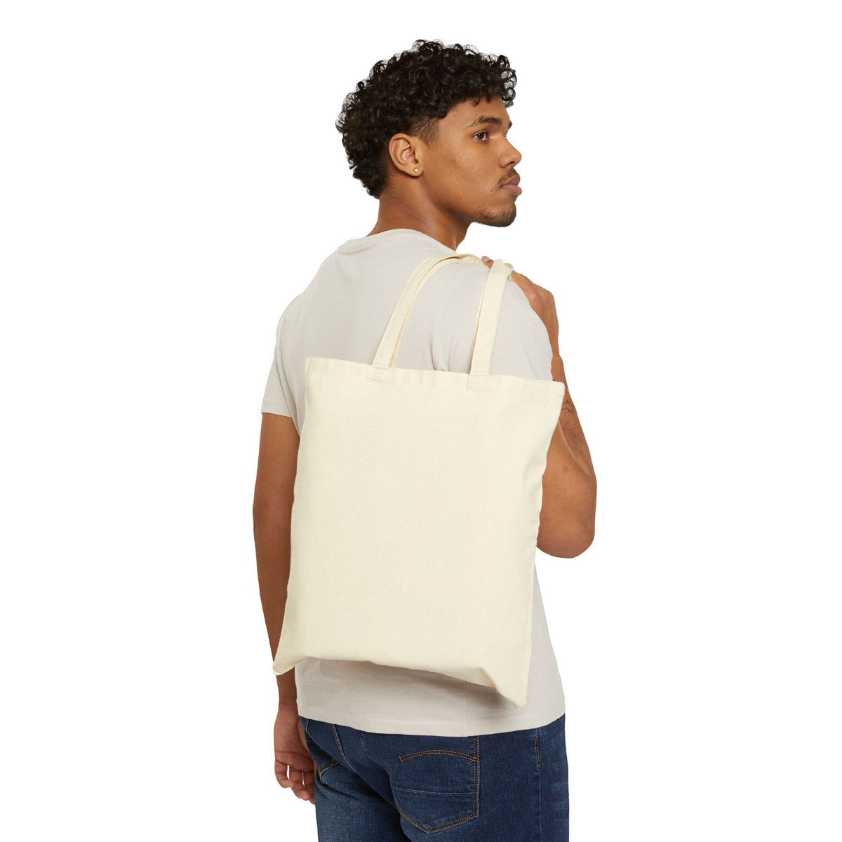 Vintage Bass Fishing Tote Bag – Retro Sunset Angler Canvas Tote