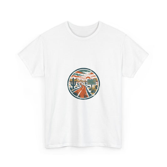 Route 66 Wanderer Tee — Vintage Highway Badge