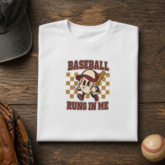 Baseball Runs in Me T-Shirt