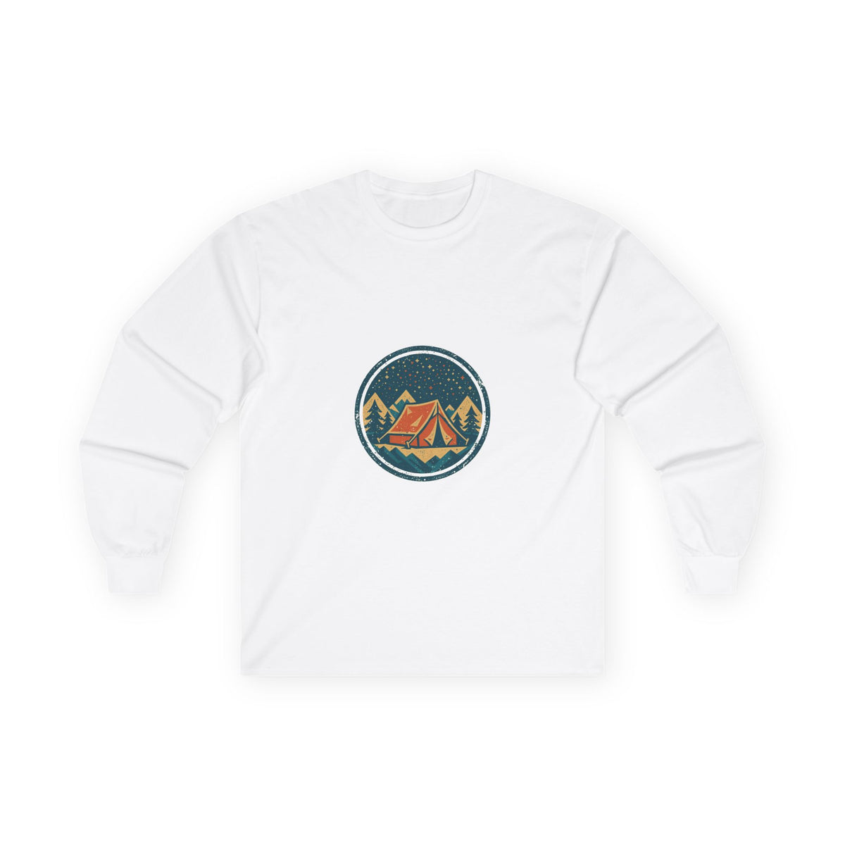 Campfire Tales Long Sleeve — Vintage Camping Badge
