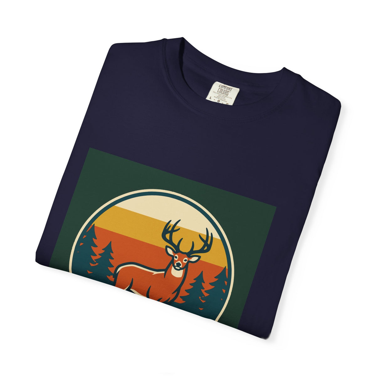 Deer Sunset Graphic T-Shirt