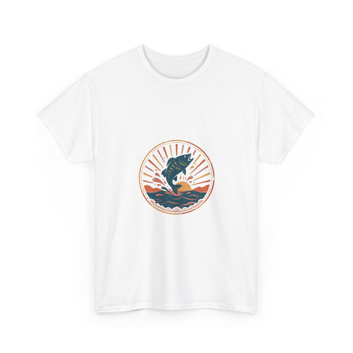 Sunset Bass Tee — Vintage Outdoor Badge