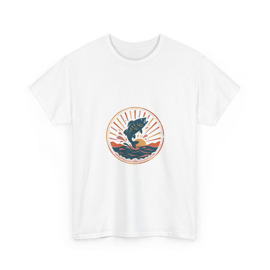 Sunset Bass Tee — Vintage Outdoor Badge