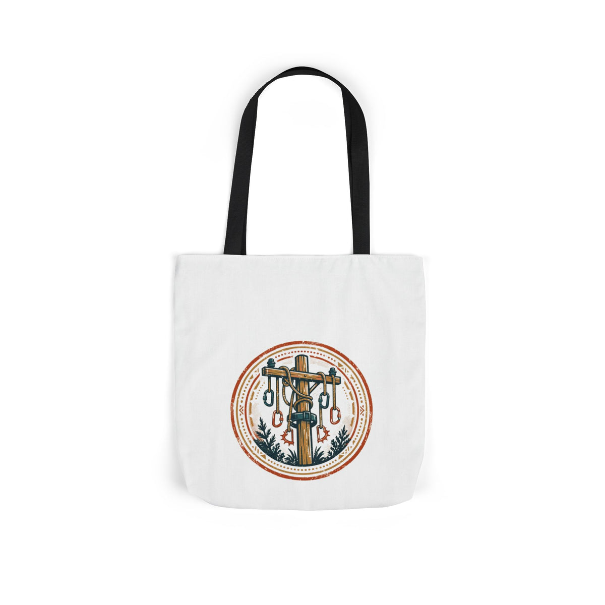 High Voltage Tote — Vintage Lineman Badge