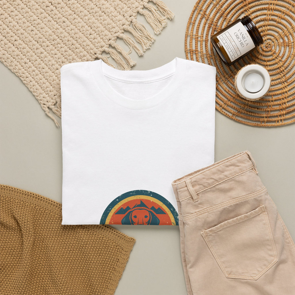 Long Dog Lodge Tee — Vintage Dachshund Badge