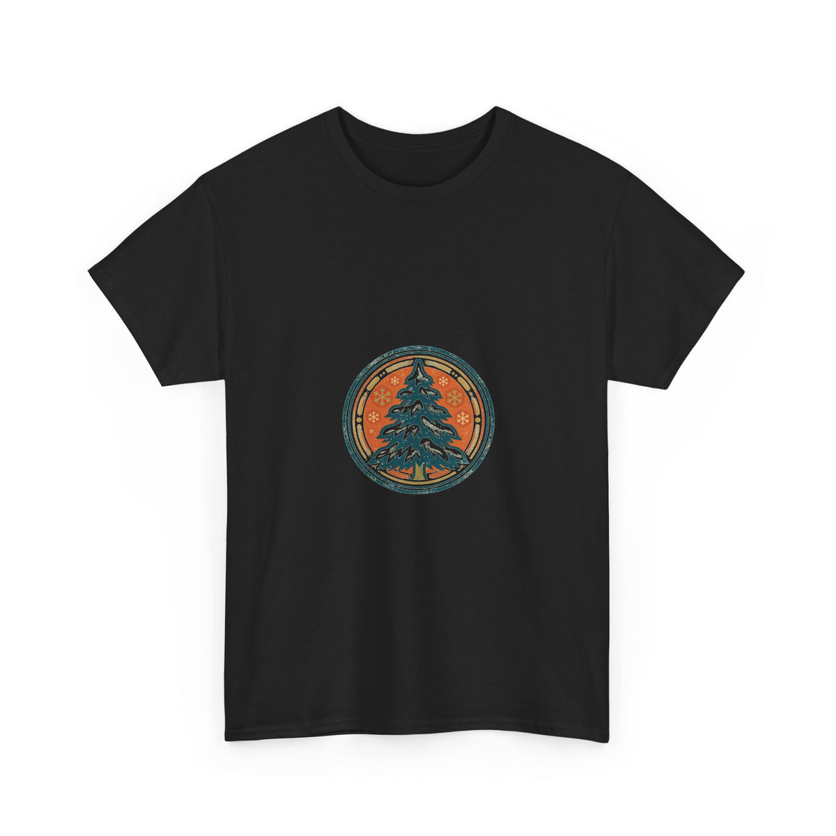 Yuletide Glow Tee — Vintage Christmas Badge
