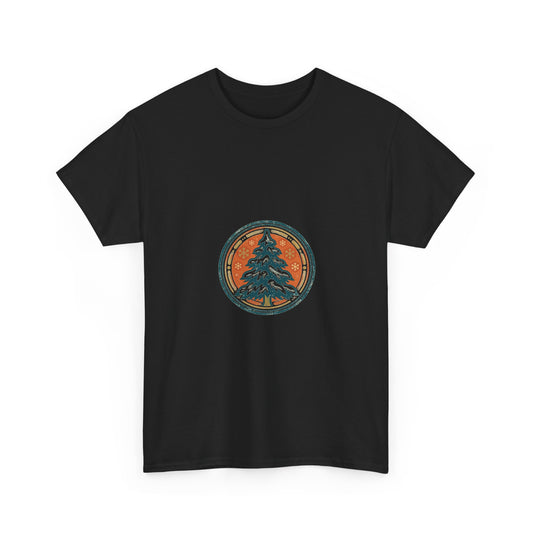 Yuletide Glow Tee — Vintage Christmas Badge