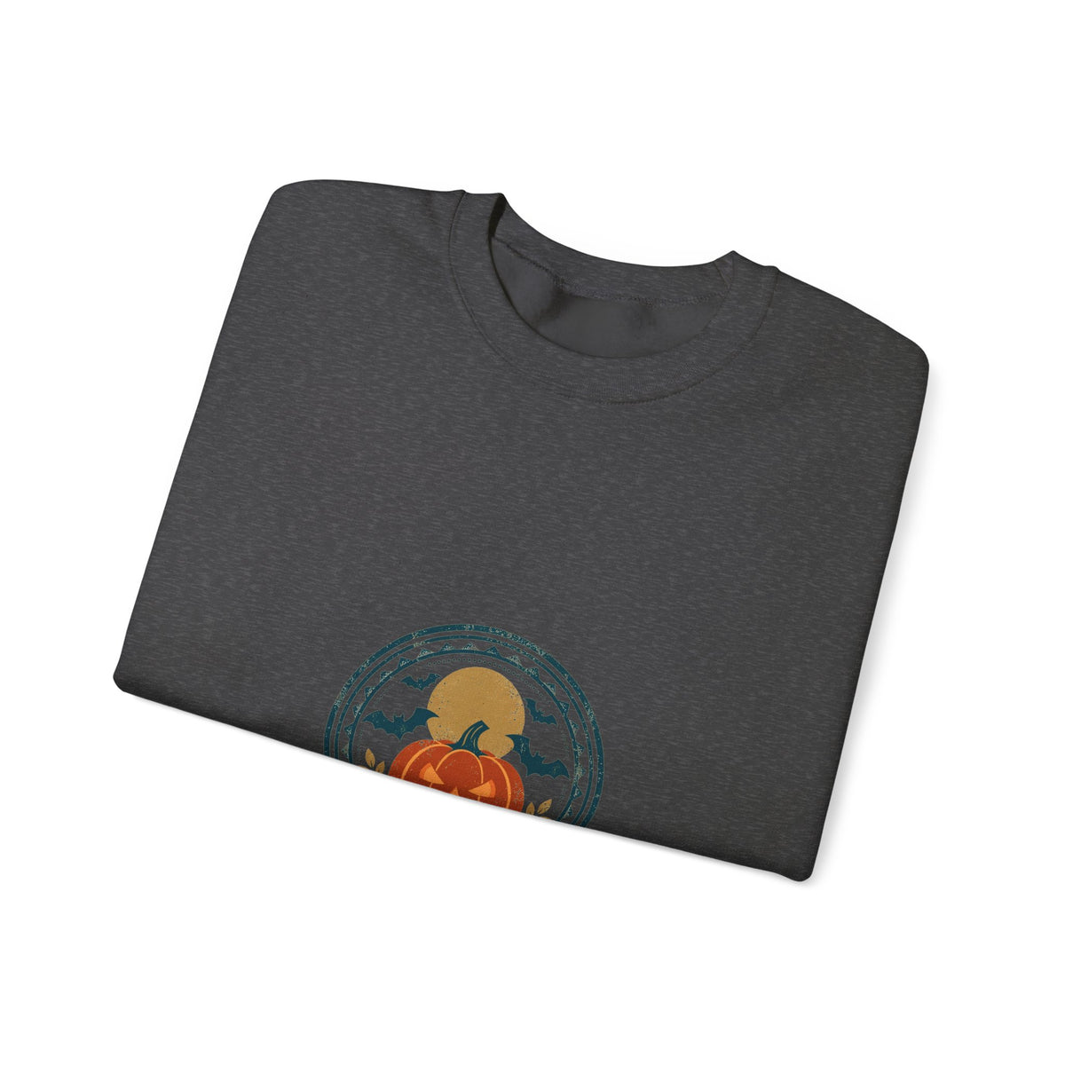 Haunted Hollow Crewneck — Vintage Halloween Badge
