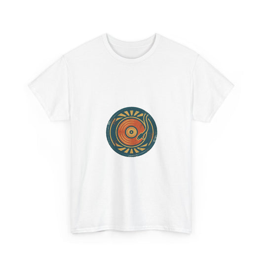 Spun Gold Tee — Vintage Vinyl Badge