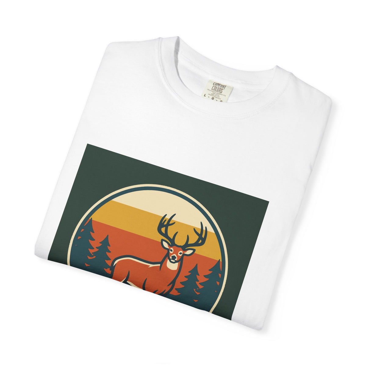 Deer Sunset Graphic T-Shirt