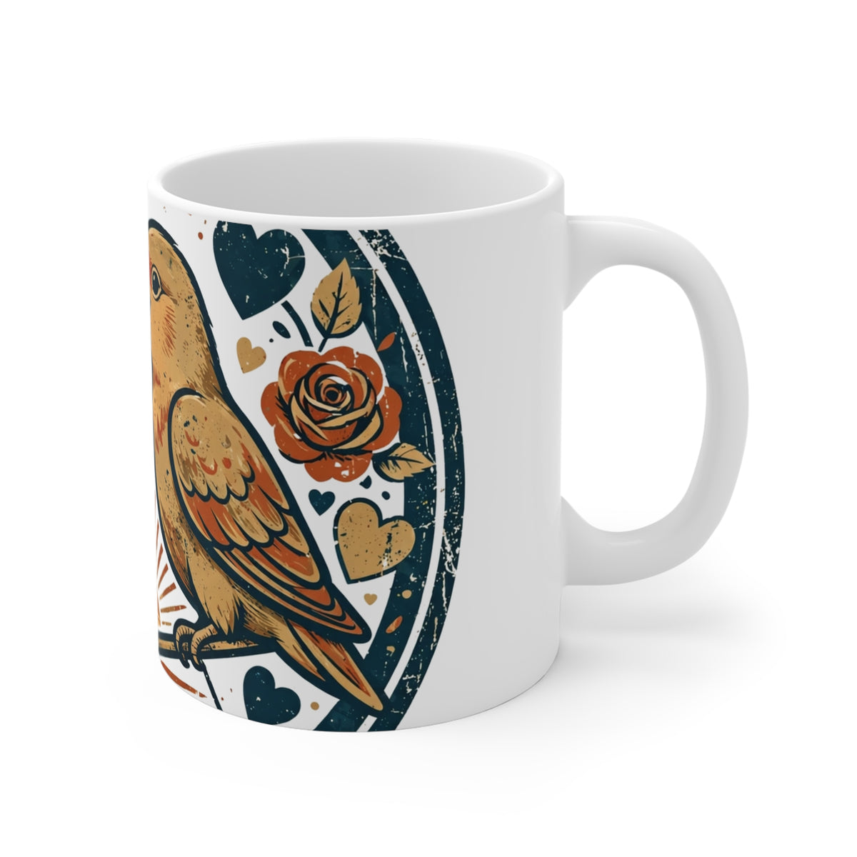 Sweetheart Mug — Vintage Valentine Badge
