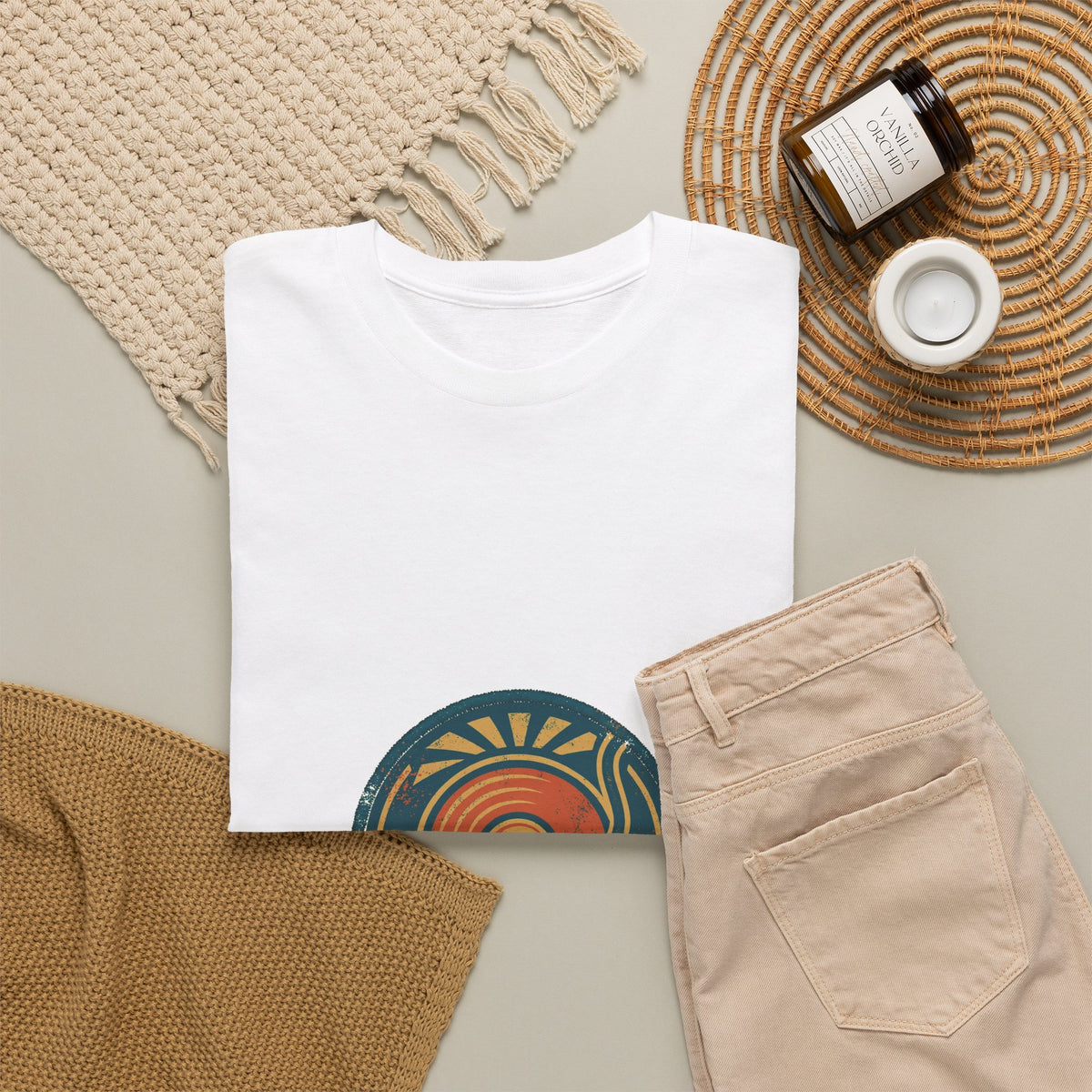 Spun Gold Tee — Vintage Vinyl Badge