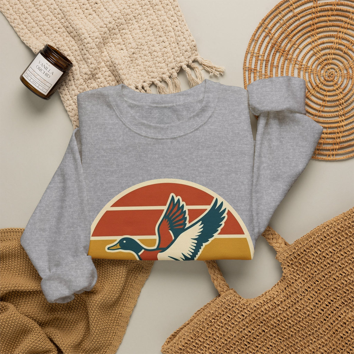 Duck Sunset Crewneck Sweatshirt