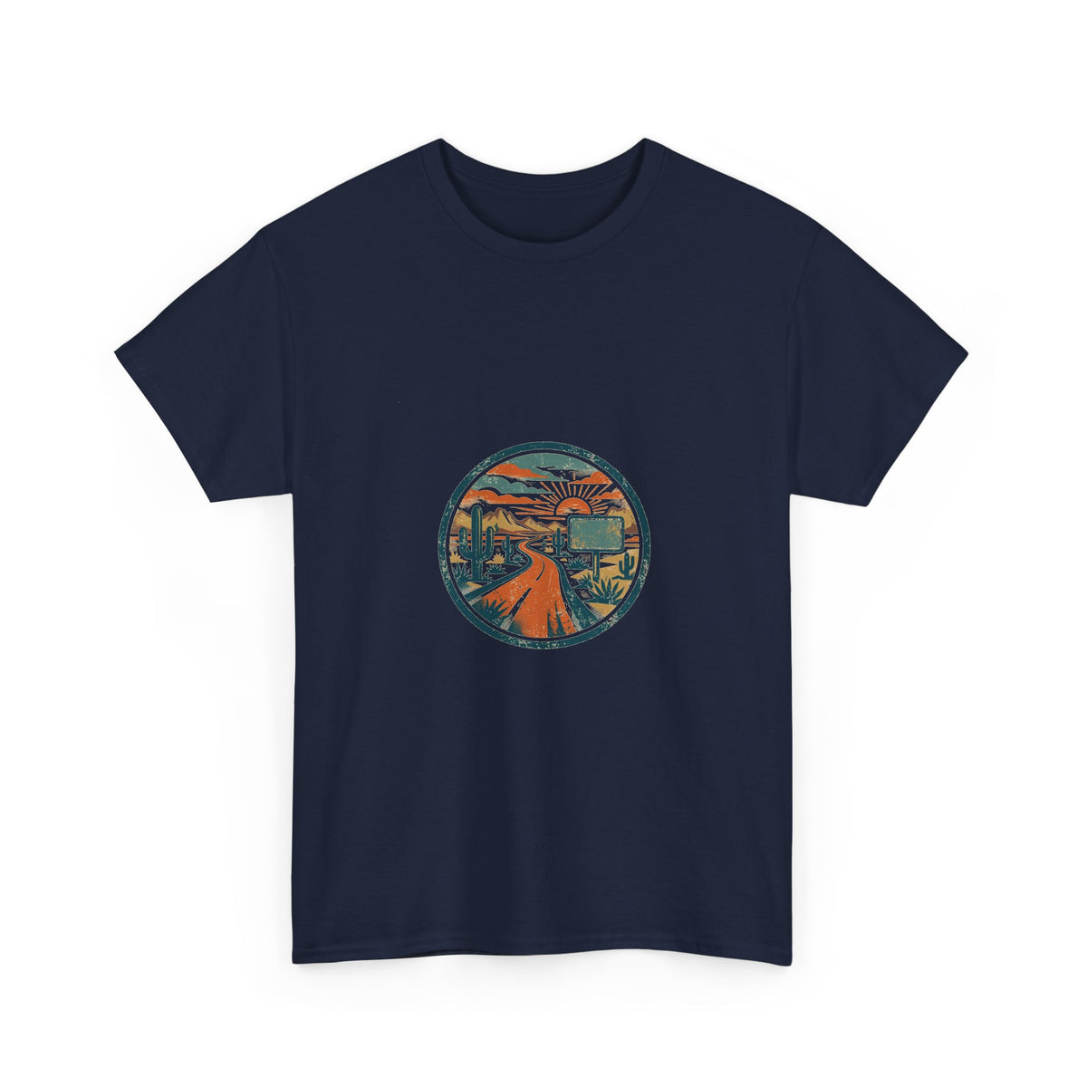Route 66 Wanderer Tee — Vintage Highway Badge