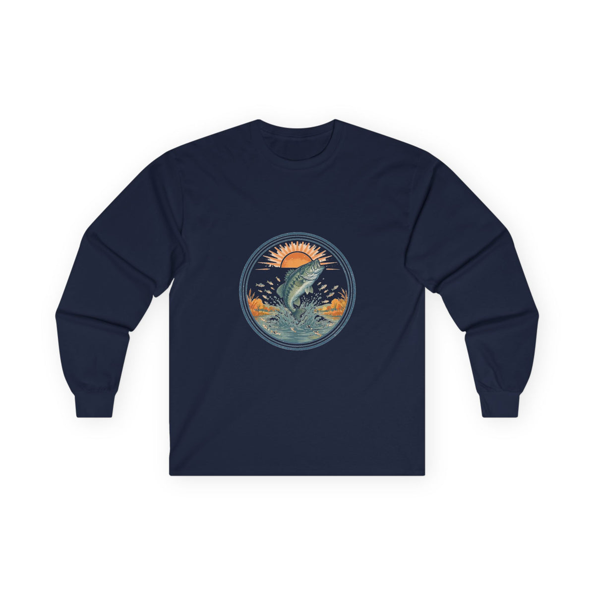 Fall Bass Frenzy Long Sleeve Tee — Vintage Outdoor Badge