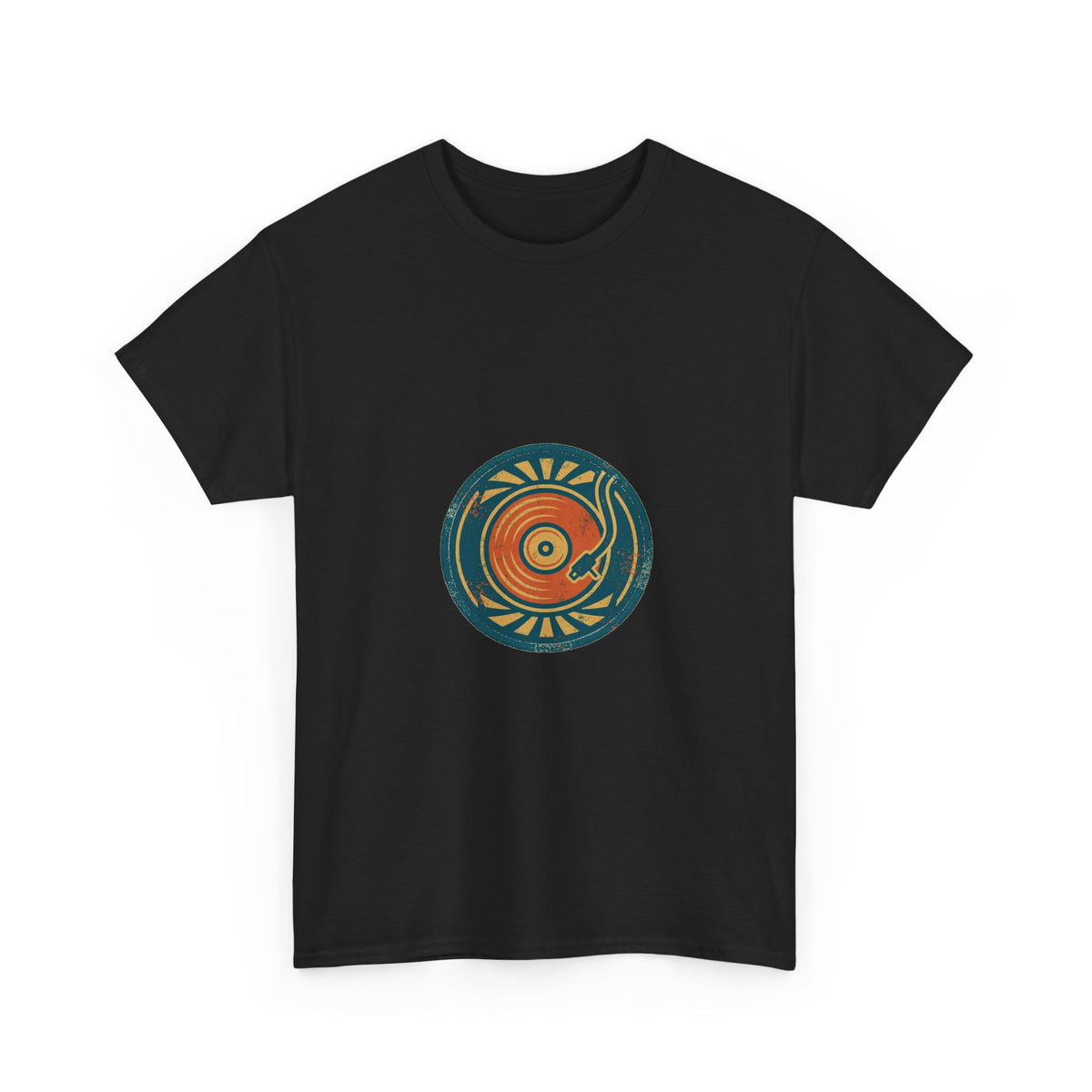 Spun Gold Tee — Vintage Vinyl Badge