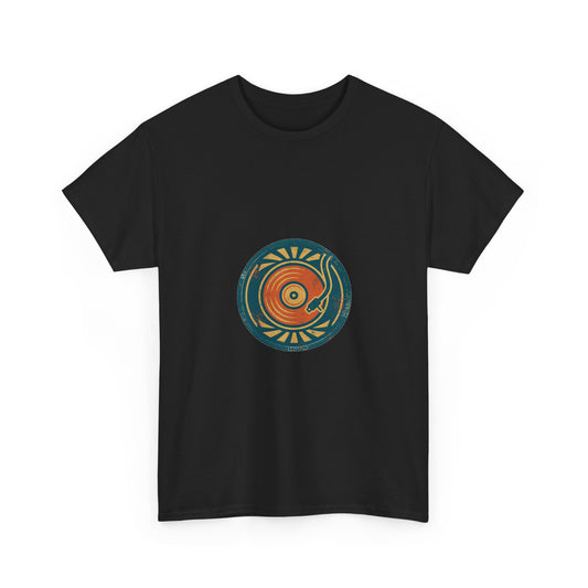 Spun Gold Tee — Vintage Vinyl Badge