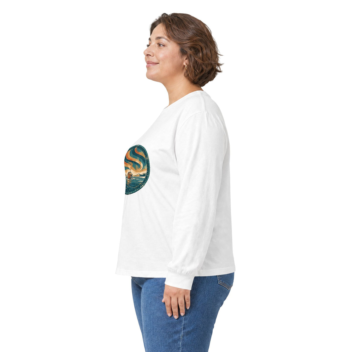 Hardwater Season Long Sleeve — Vintage Ice Fishing Badge