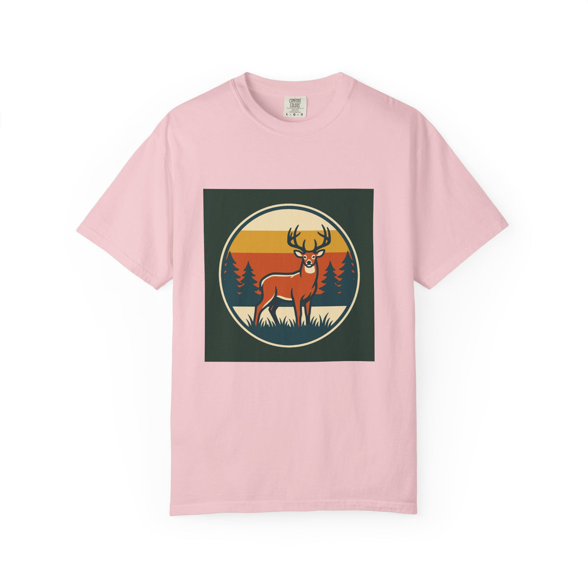 Deer Sunset Graphic T-Shirt