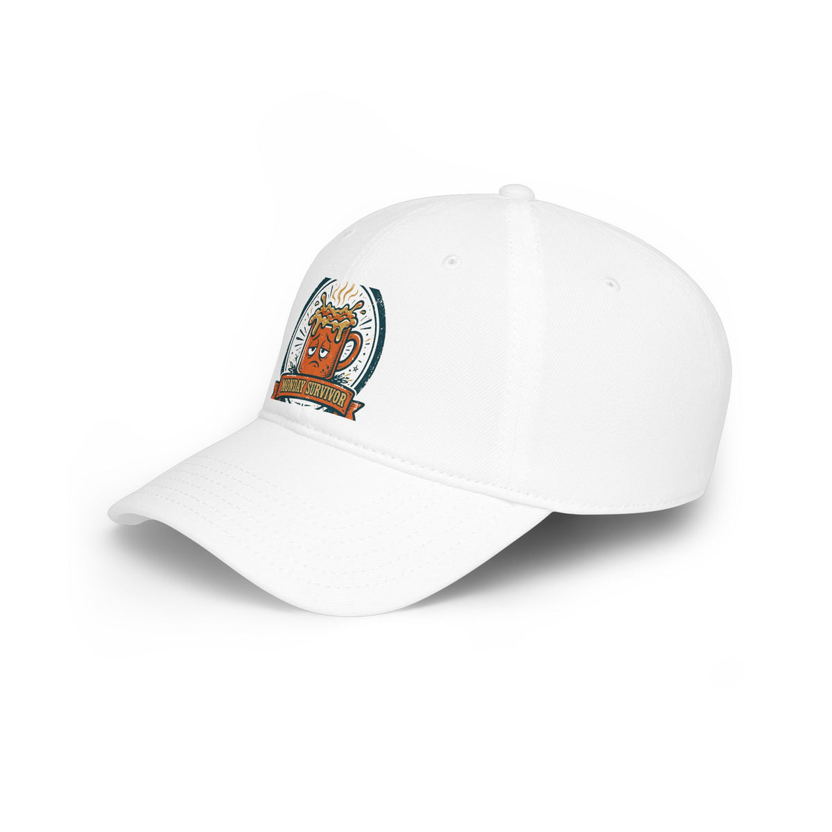 Monday Survivor Cap — Funny Office Badge