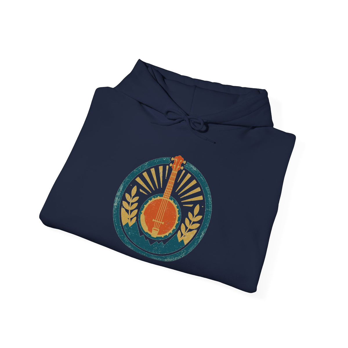 Dust & Strings Hoodie — Vintage Folk Badge