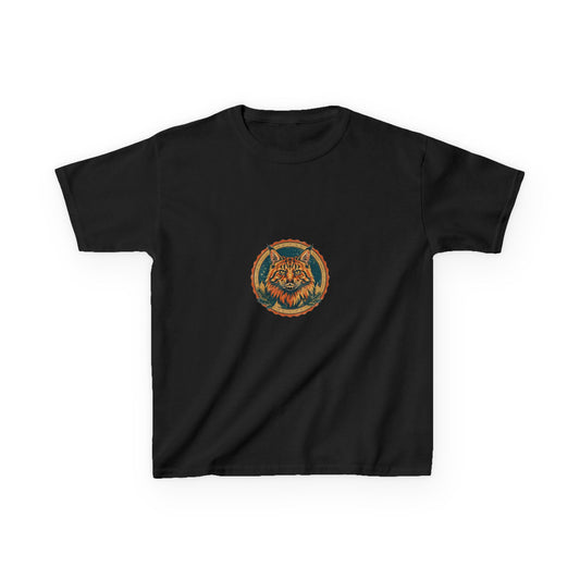 Whisker Club Kids Tee — Vintage Cat Badge