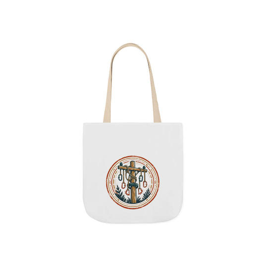 High Voltage Tote — Vintage Lineman Badge