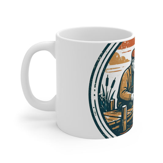 Grandpa's Fishing Trip Mug — Vintage Badge