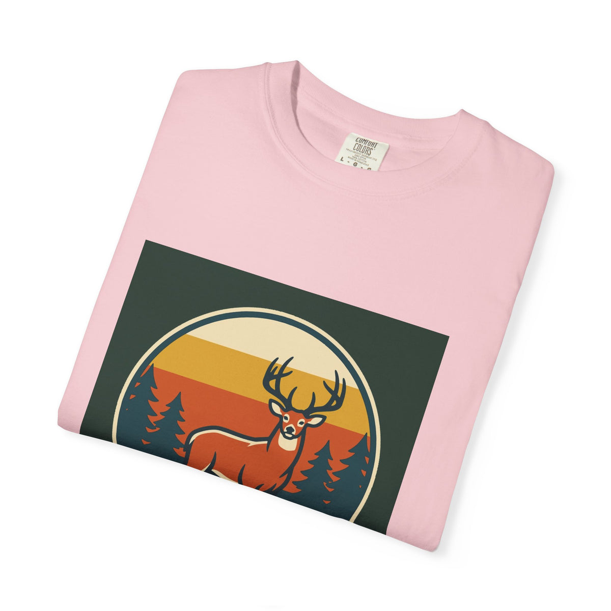Deer Sunset Graphic T-Shirt