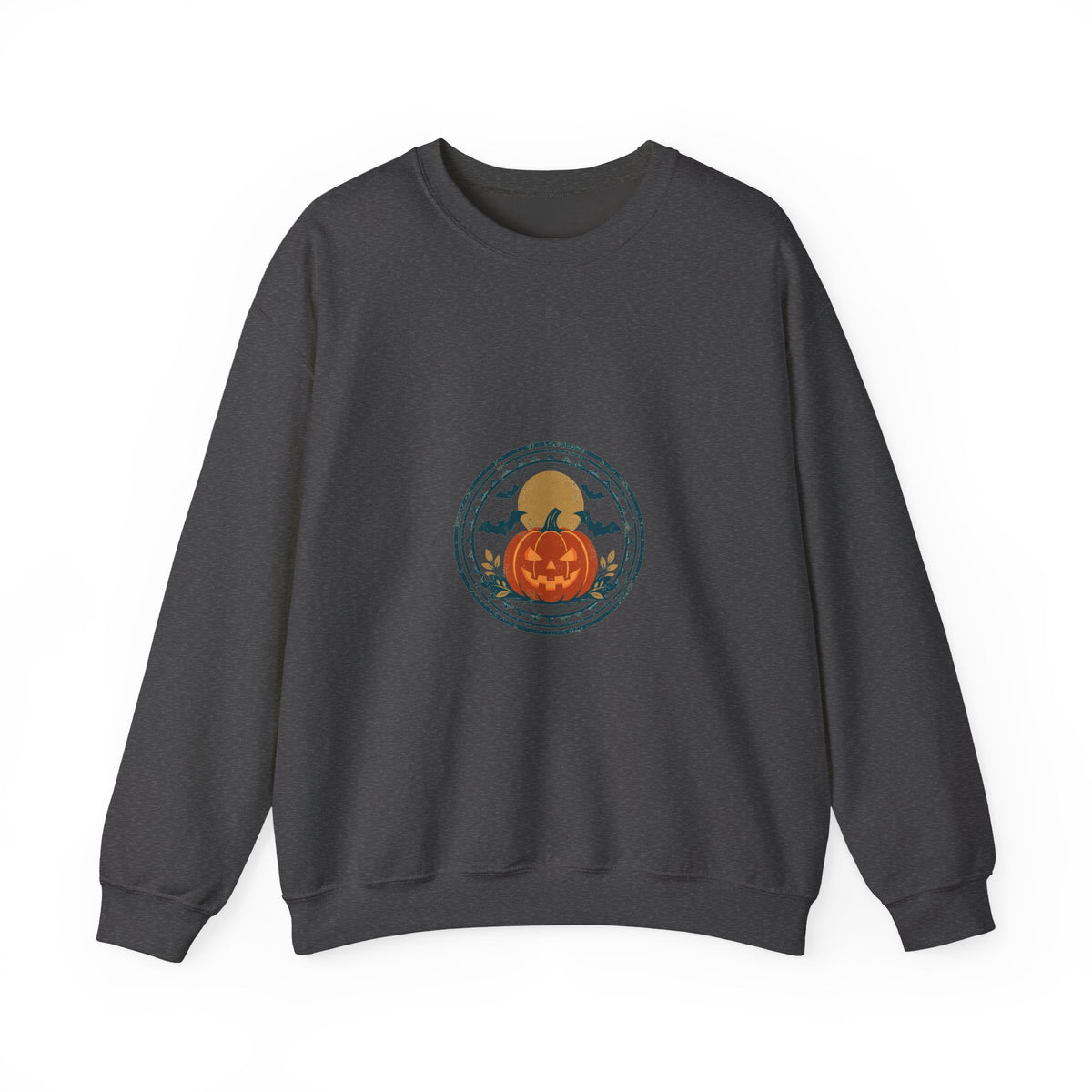 Haunted Hollow Crewneck — Vintage Halloween Badge