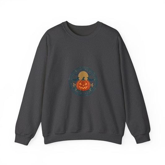 Haunted Hollow Crewneck — Vintage Halloween Badge