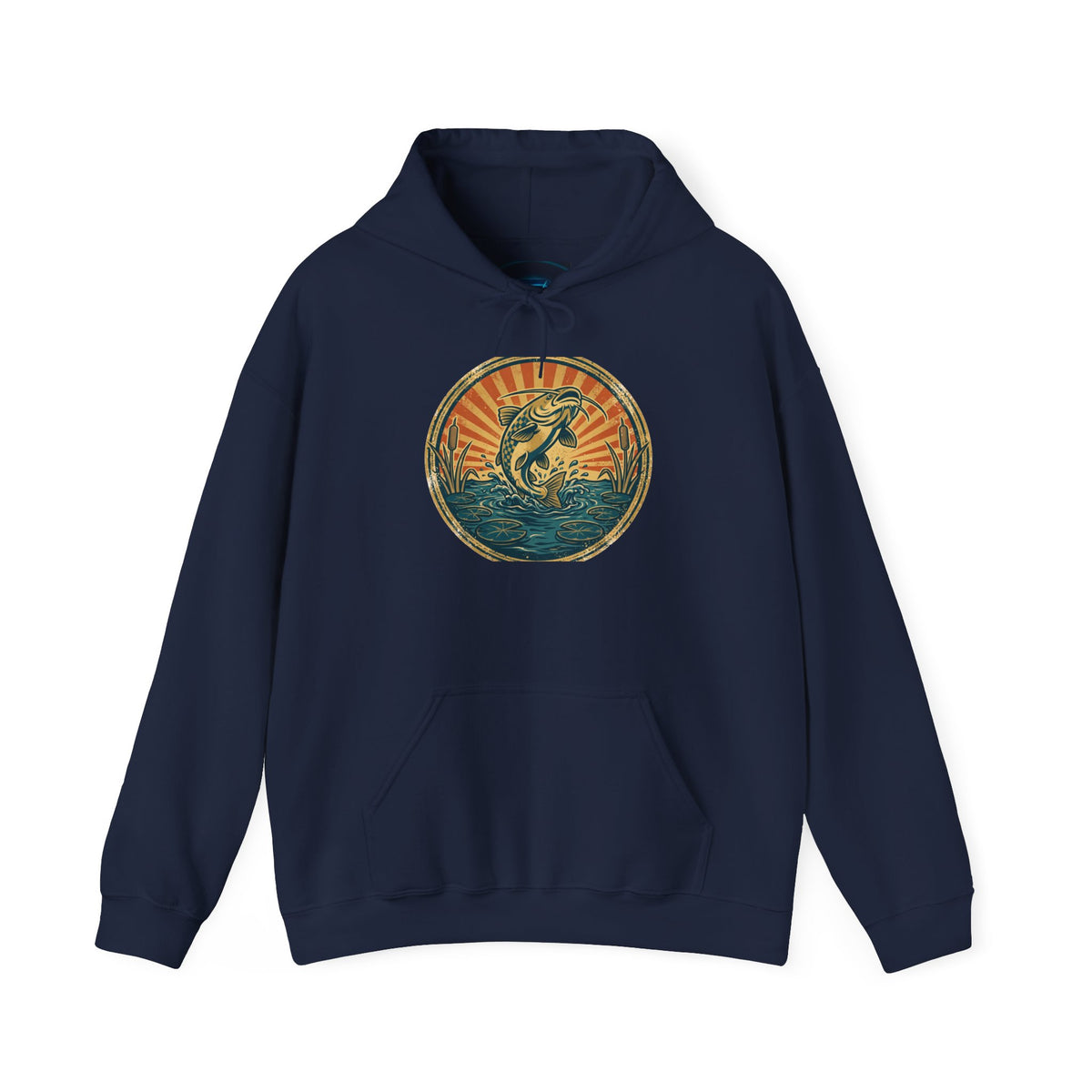 Whiskerfish Hoodie — Vintage Catfish Badge